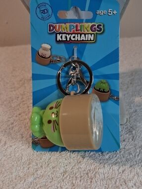 Dumplings Keychain Green  Dumpling Phone/Accessory Clip